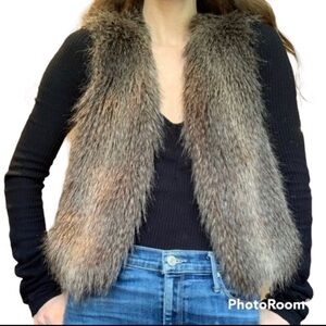 Club Monaco Faux Fur Vest